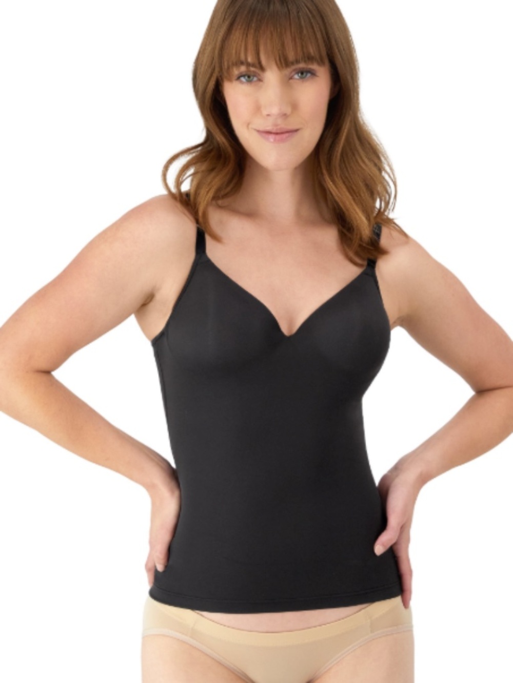 Maidenform Women's Tummy Shaping Cami, Wireless Black Size S 12435